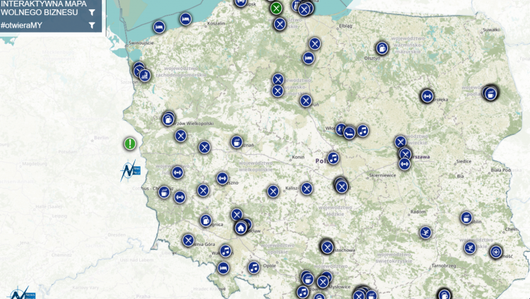 W całym kraju coraz szerszy zasięg uzyskuje akcja OtwieraMY, w sieci pojawiła się nawet interaktywna mapa otwartych mimo restrykcji biznesów.