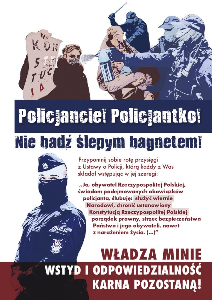 Kozlovska i Kramek publicznie i jawnie wzywają do buntu, ich celem stała się teraz policja, pojawiły się bardzo niepokojące plakaty