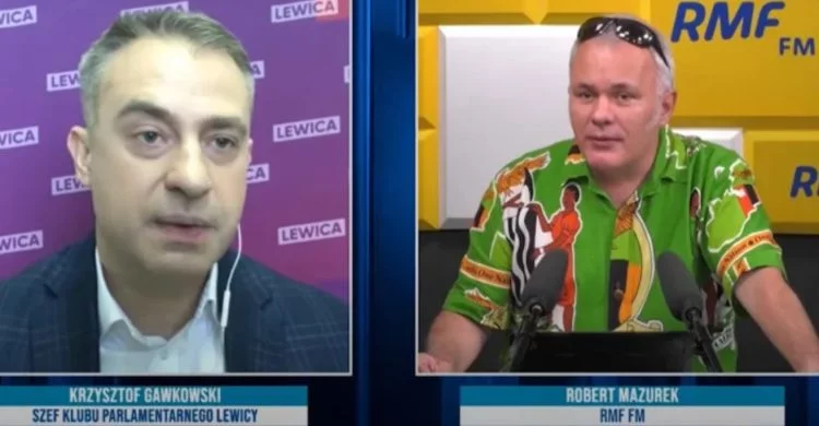 Prowadzący audycję w RMF FM Robert Mazurek nie wytrzymał podczas rozmowy z politykiem Lewicy, nie spodobała mu się wypowiedź o Żydach i LGBT.