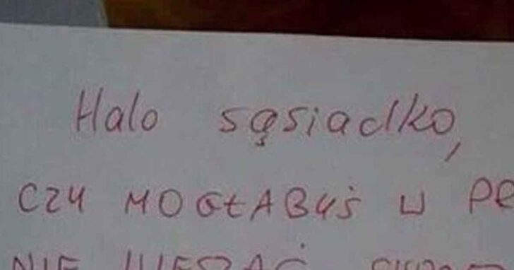 Kobieta otrzymała szokujący list od sąsiadów. Treść zwala z nóg