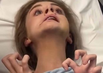 Wypiła drinka w klubie, chwilę później zaczęły się z nią dziać dziwne rzeczy. Zamieszczone wideo pochodzi z oddziału ratunkowego.