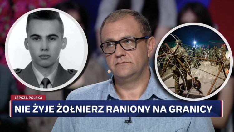 St. sierż. Mariusz Szałas, żołnierz Wojsk Obrony Terytorialnej (WOT), wystąpił w programie "Lepsza Polska" na Polsat News,