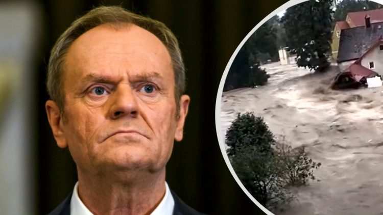 Premier Donald Tusk ogłasza wprowadzenie stanu klęski żywiołowej w regionach dotkniętych powodzią.