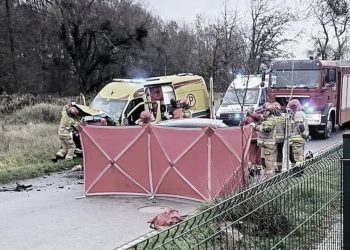 Osobówka zderzyła się z karetką. Widok z miejsca wypadku mrozi krew w żyłach